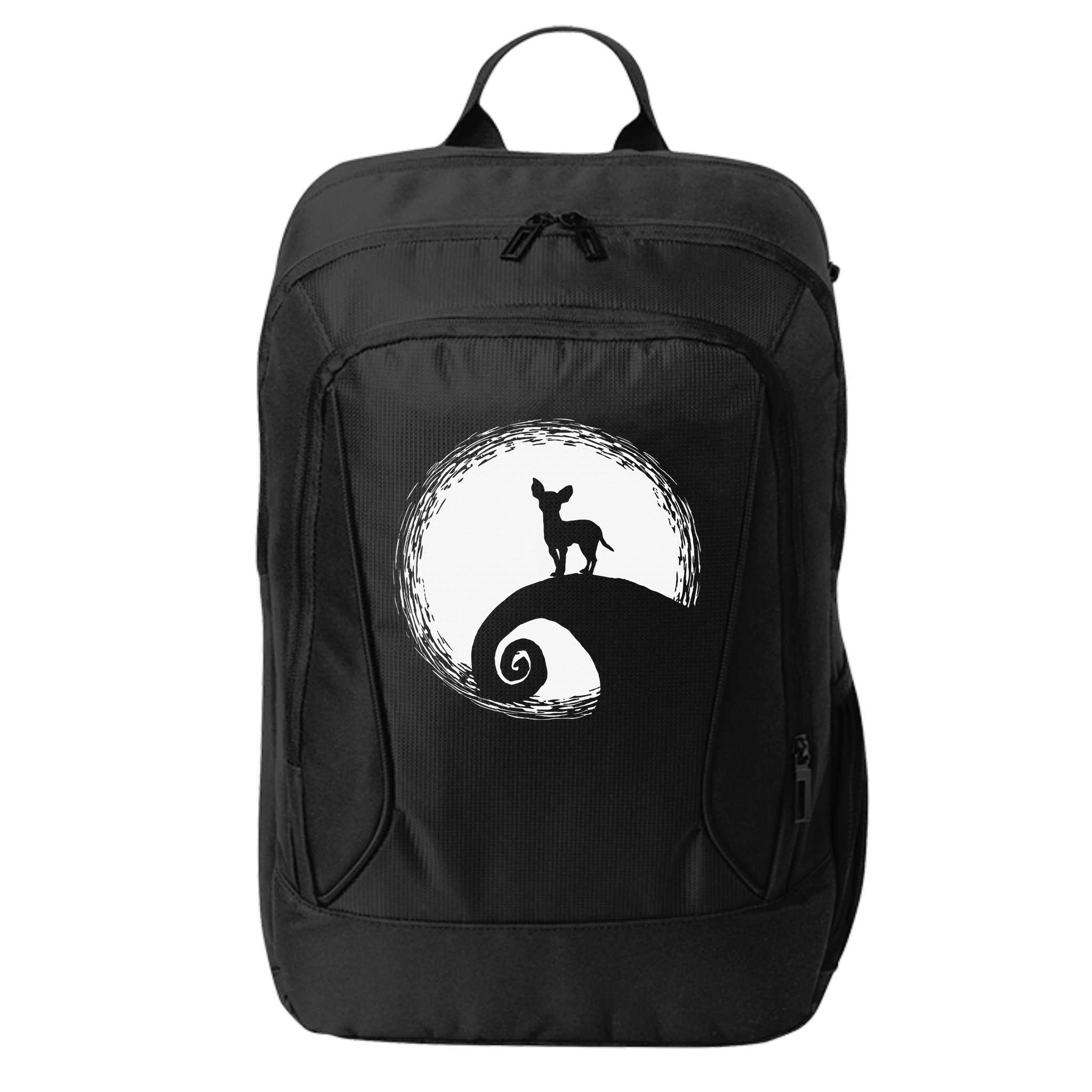 Chihuahua Moon Halloween Costume for Dog Lovers City Backpack
