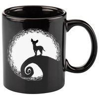 Chihuahua Moon Halloween Costume for Dog Lovers 11oz C Handle Ceramic Mug