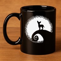 Chihuahua Moon Halloween Costume for Dog Lovers 11oz C Handle Ceramic Mug