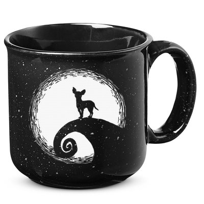 Chihuahua Moon Halloween Costume for Dog Lovers 15oz Campfire Ceramic Mug