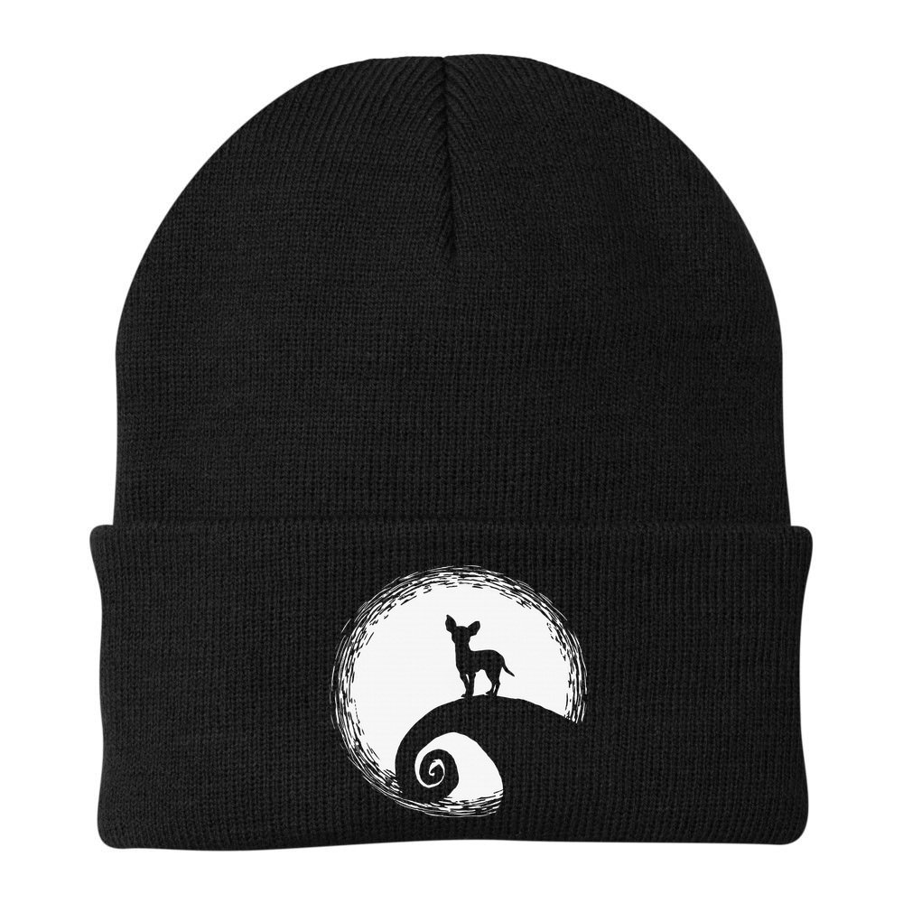 Chihuahua Moon Halloween Costume for Dog Lovers Beanie