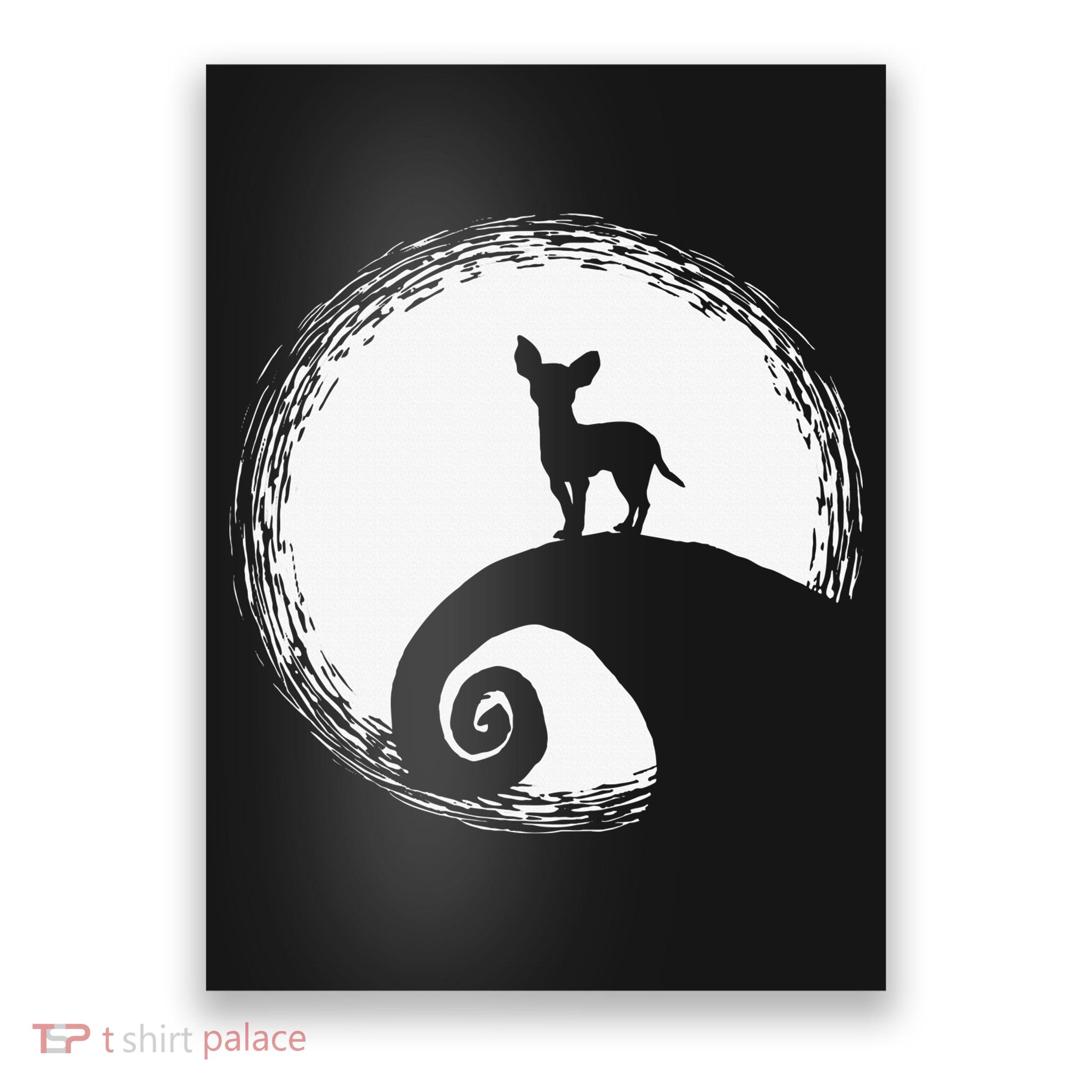 Chihuahua Moon Halloween Costume for Dog Lovers Poster