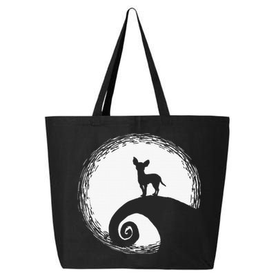 Chihuahua Moon Halloween Costume for Dog Lovers 25L Jumbo Tote