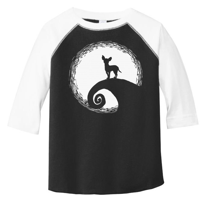 Chihuahua Moon Halloween Costume for Dog Lovers Toddler Fine Jersey T-Shirt