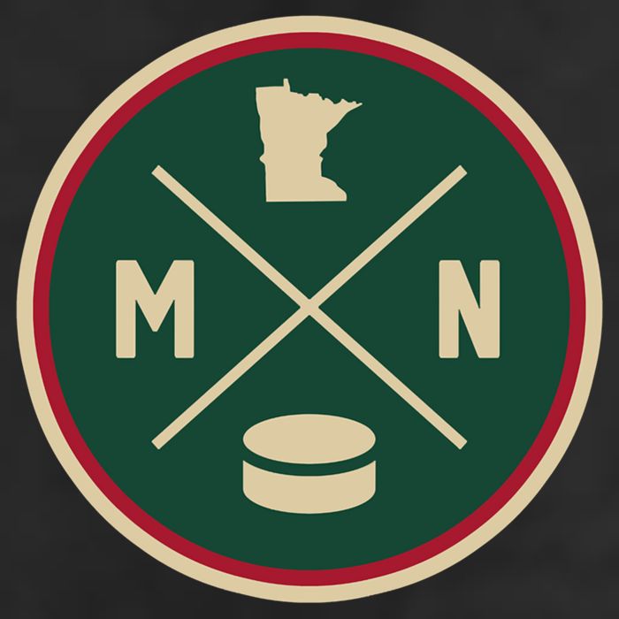 Classic Minnesota Hockey MN Outline 7 Panel Mesh Trucker Snapback Hat