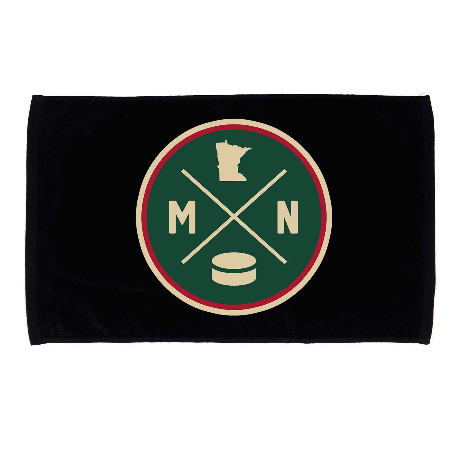 Classic Minnesota Hockey MN Outline Microfiber Hand Towel