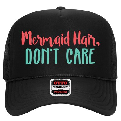 Cute Mermaid Hair Dont Care Mermaid Academy Gift Trucker Hat