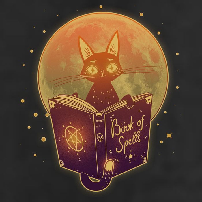 Cute Mystical Halloween Book Of Spells Cat Adult Drive Performance Visor