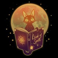 Cute Mystical Halloween Book Of Spells Cat 16 in Basic Backpack
