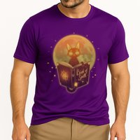 Cute Mystical Halloween Book Of Spells Cat Cooling Performance Crew T-Shirt