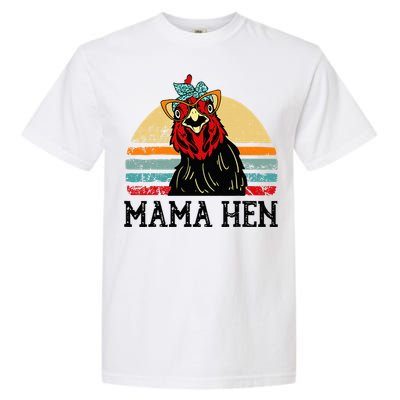 Chickenshirt Mama Hen Mother Day Gift Funny Farm Mom Garment-Dyed Heavyweight T-Shirt