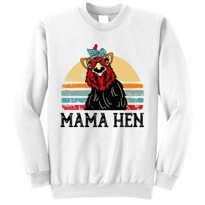 Chickenshirt Mama Hen Mother Day Gift Funny Farm Mom Sweatshirt