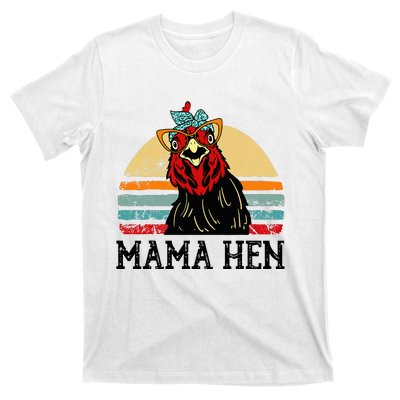 Chickenshirt Mama Hen Mother Day Gift Funny Farm Mom T-Shirt