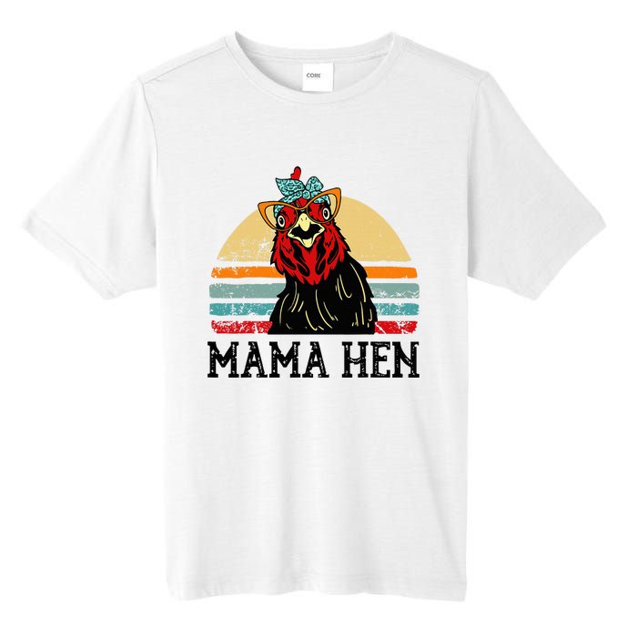 Chickenshirt Mama Hen Mother Day Gift Funny Farm Mom Tall Fusion ChromaSoft Performance T-Shirt