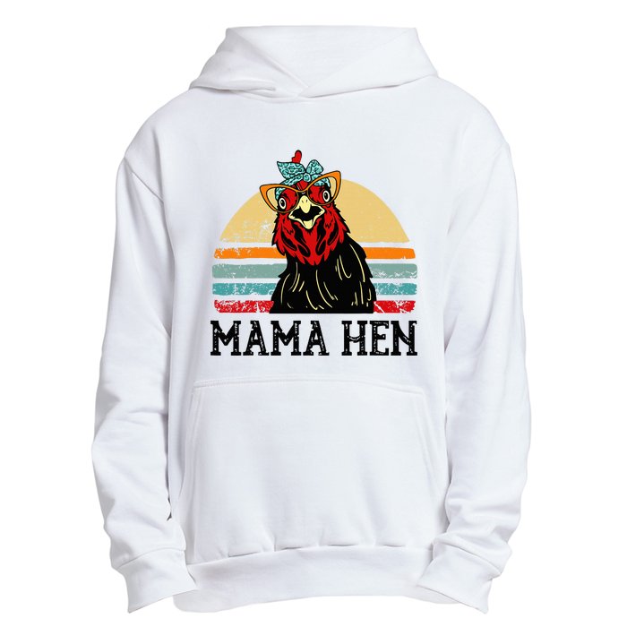 Chickenshirt Mama Hen Mother Day Gift Funny Farm Mom Urban Pullover Hoodie