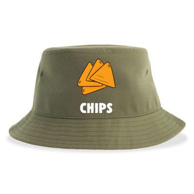 Couple Matching Halloween Costumes Chips Sustainable Bucket Hat