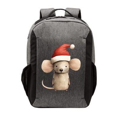 Christmas Mouse In Santa Hat Gift Vector Backpack