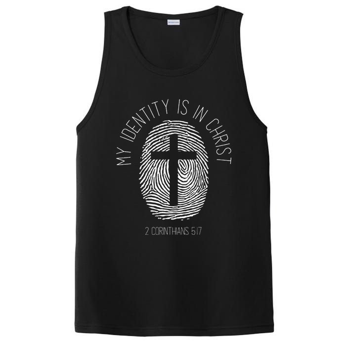 Christian My Identity Is In Jesus Christ Bible Verse Faith PosiCharge Competitor Tank