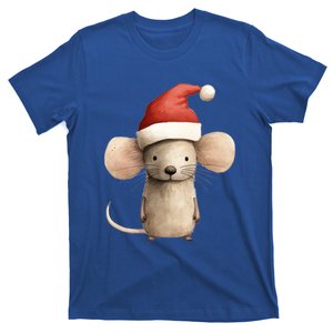 Christmas Mouse In Santa Hat Gift T-Shirt