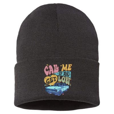 Call Me If You Get Lost Text Me When You Get Home Sustainable Knit Beanie