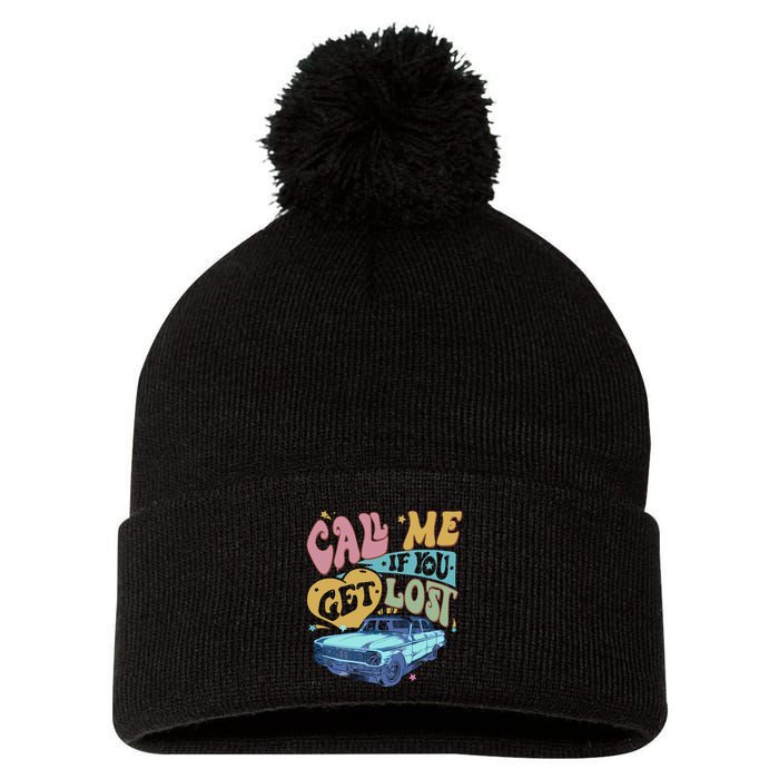 Call Me If You Get Lost Text Me When You Get Home Pom Pom 12in Knit Beanie