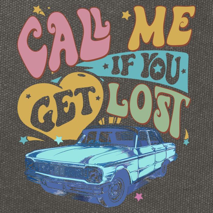 Call Me If You Get Lost Text Me When You Get Home Cotton Canvas Backpack
