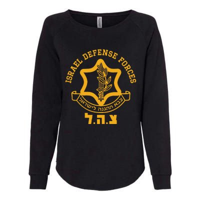 Cara Mendelsohn Israel Defense Forces Womens California Wash Sweatshirt