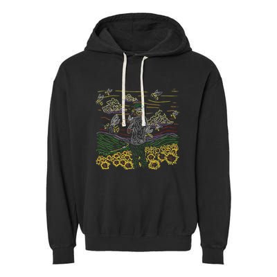 Call Me If You Get Lost Text Me When You Get Home Garment-Dyed Fleece Hoodie