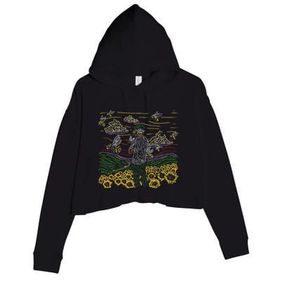 Call Me If You Get Lost Text Me When You Get Home Crop Fleece Hoodie
