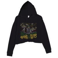 Call Me If You Get Lost Text Me When You Get Home Crop Fleece Hoodie
