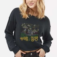 Call Me If You Get Lost Text Me When You Get Home Cropped Pullover Crew