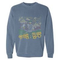 Call Me If You Get Lost Text Me When You Get Home Garment-Dyed Sweatshirt