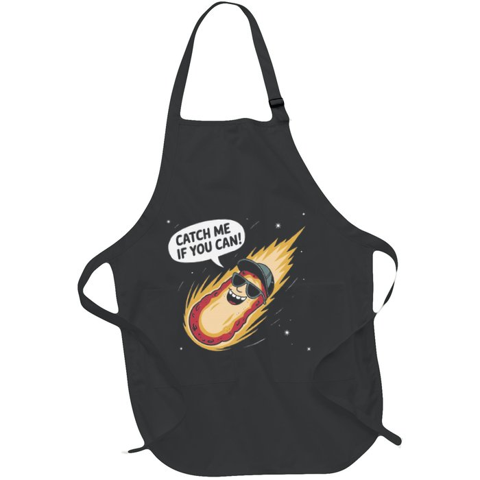 Catch Me If You Can Funny Astronomy Meteor Full-Length Apron With Pockets