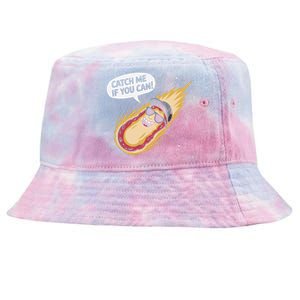 Catch Me If You Can Funny Astronomy Meteor Tie-Dyed Bucket Hat