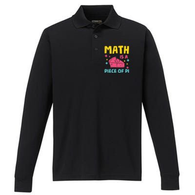 Cool Math Is A Peace Of Pi Performance Long Sleeve Polo