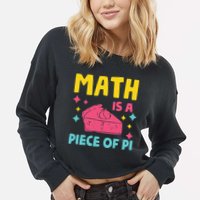 Cool Math Is A Peace Of Pi Cropped Pullover Crew
