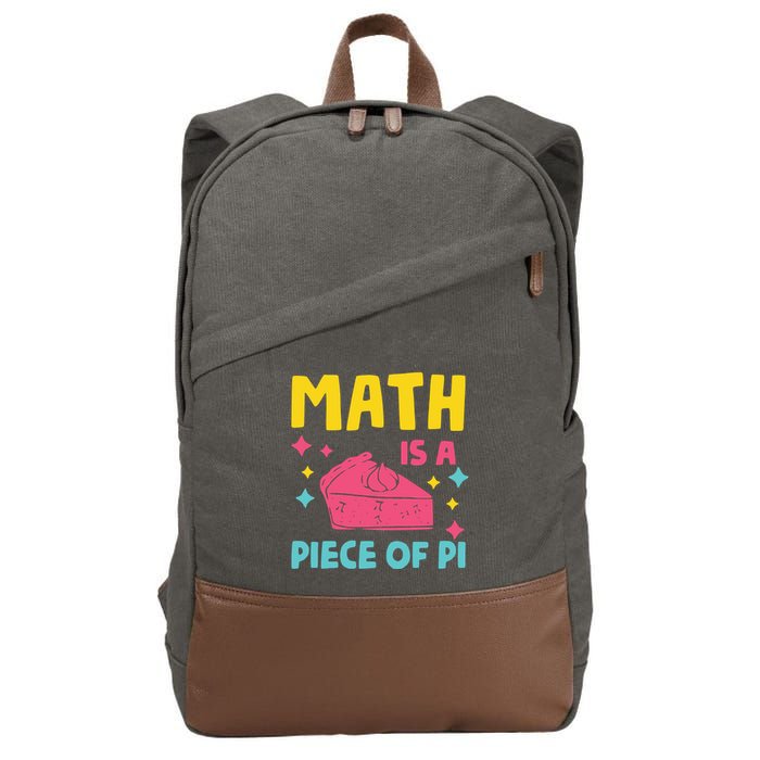 Cool Math Is A Peace Of Pi Cotton Canvas Backpack