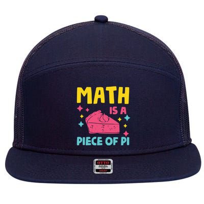 Cool Math Is A Peace Of Pi 7 Panel Mesh Trucker Snapback Hat