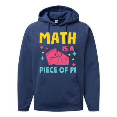 Cool Math Is A Peace Of Pi Performance Fleece Hoodie