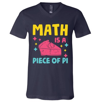 Cool Math Is A Peace Of Pi V-Neck T-Shirt