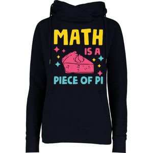 Cool Math Is A Peace Of Pi Womens Funnel Neck Pullover Hood