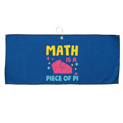 Cool Math Is A Peace Of Pi Large Microfiber Waffle Golf Towel