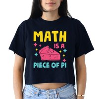 Cool Math Is A Peace Of Pi Crop Top