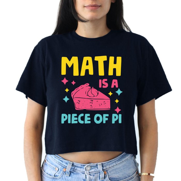 Cool Math Is A Peace Of Pi Crop Top