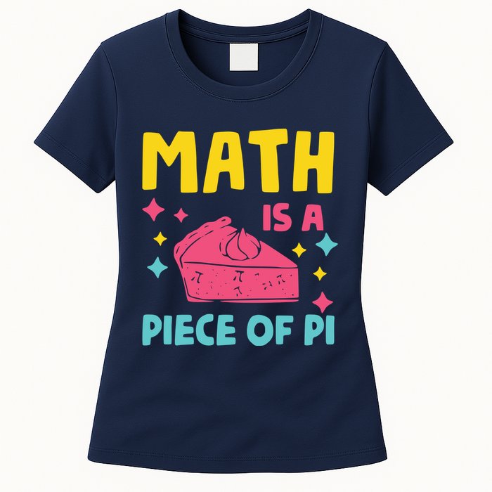 Cool Math Is A Peace Of Pi Womens T-Shirt