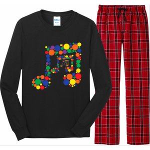 Colourful Music International Dot Day Long Sleeve Pajama Set