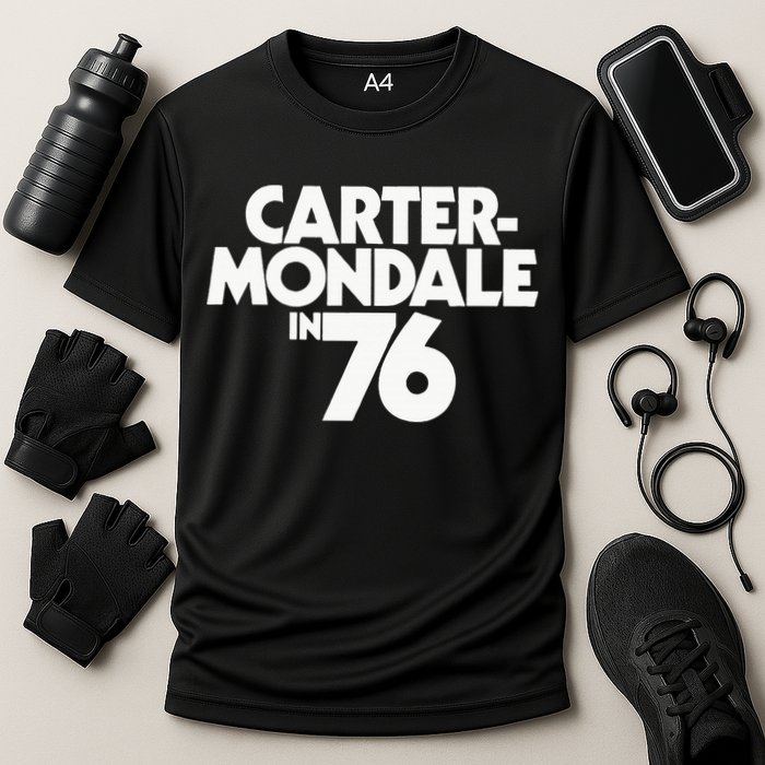 Carter Mondale In 76 Campaign Poster Jimmy Carter 1976 Cooling Performance Crew T-Shirt