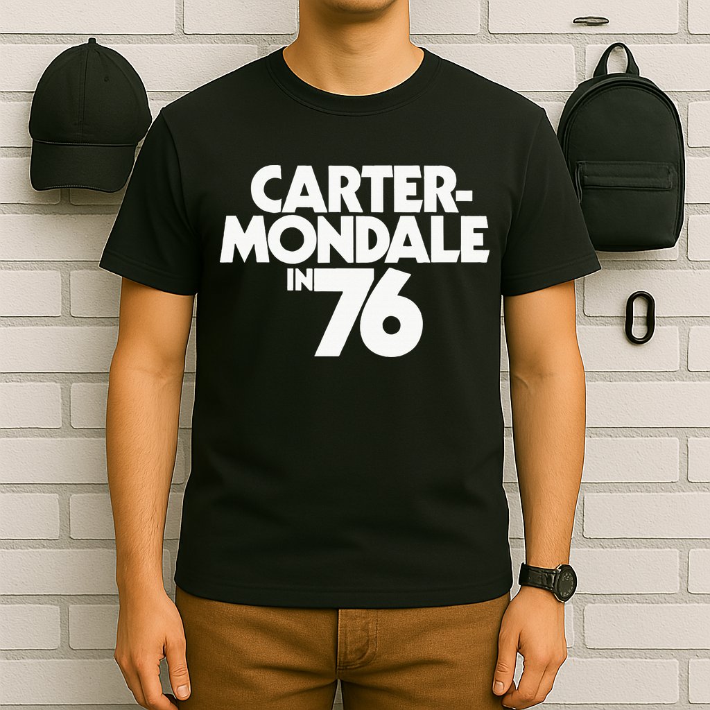 Carter Mondale In 76 Campaign Poster Jimmy Carter 1976 T-Shirt