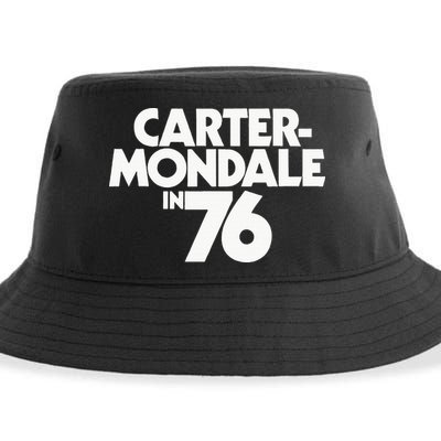 Carter Mondale In 76 Campaign Poster Jimmy Carter 1976 Sustainable Bucket Hat