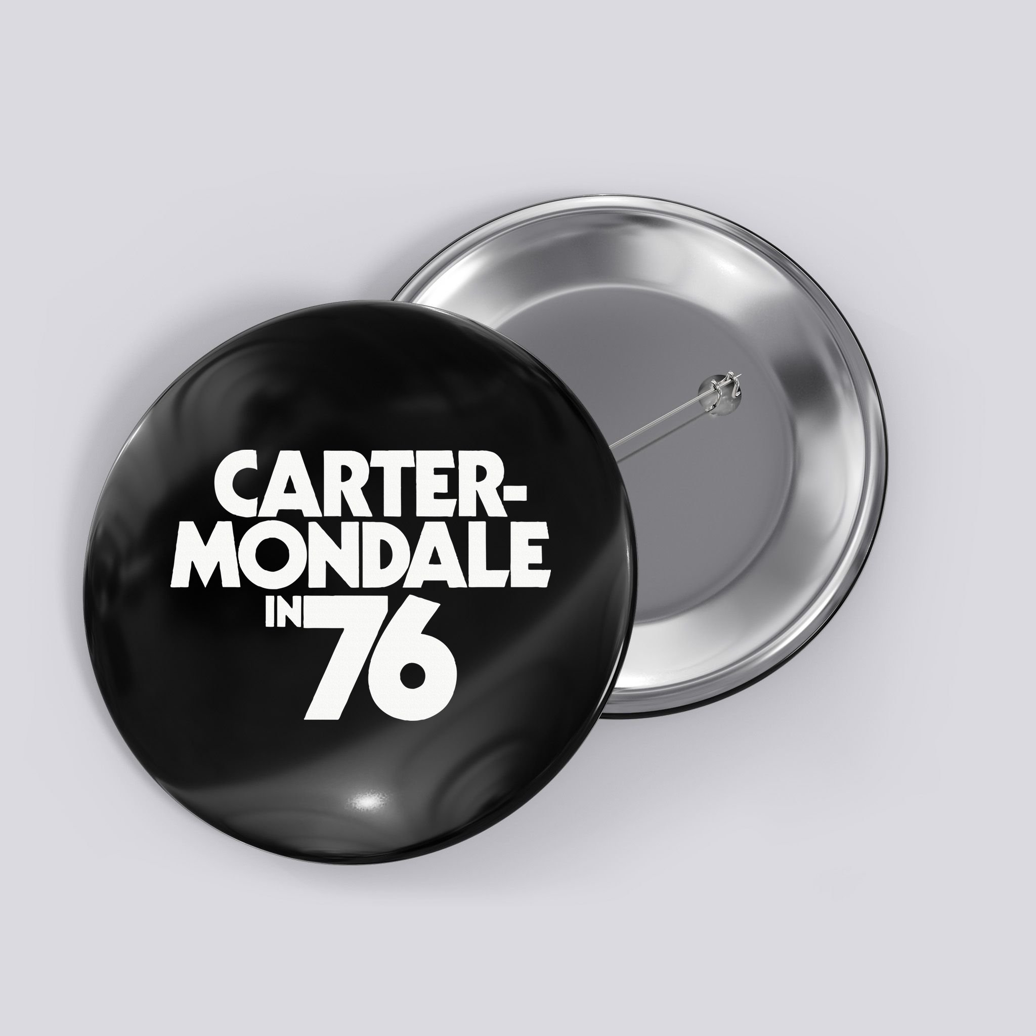 Carter Mondale In 76 Campaign Poster Jimmy Carter 1976 Button